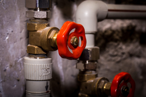 Piping with taps, Central heating system